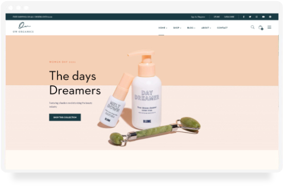 Template Boutique Yakaré Cosmetics