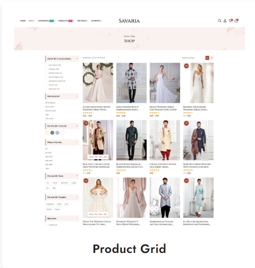 Template Boutique Robe